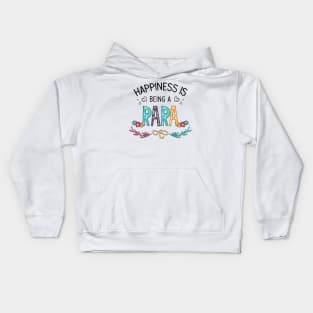 Happiness Is Being A Rara Wildflowers Valentines Mothers Day Kids Hoodie